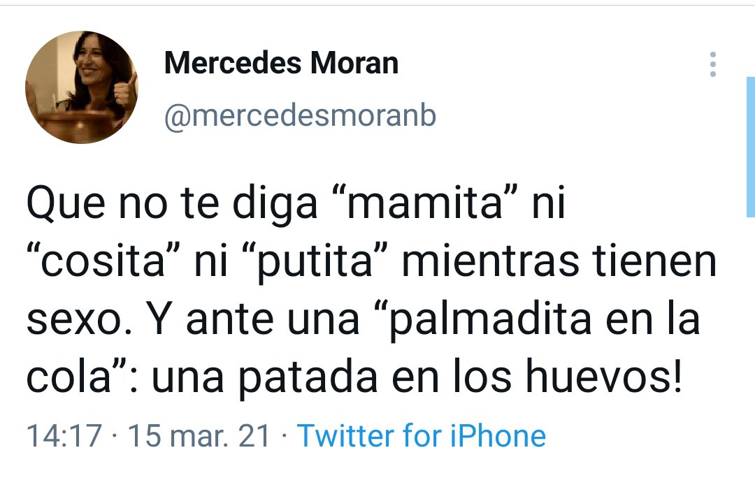 El tuit de Mercedes Morán